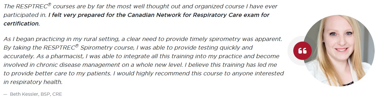 RESPTREC testimonial