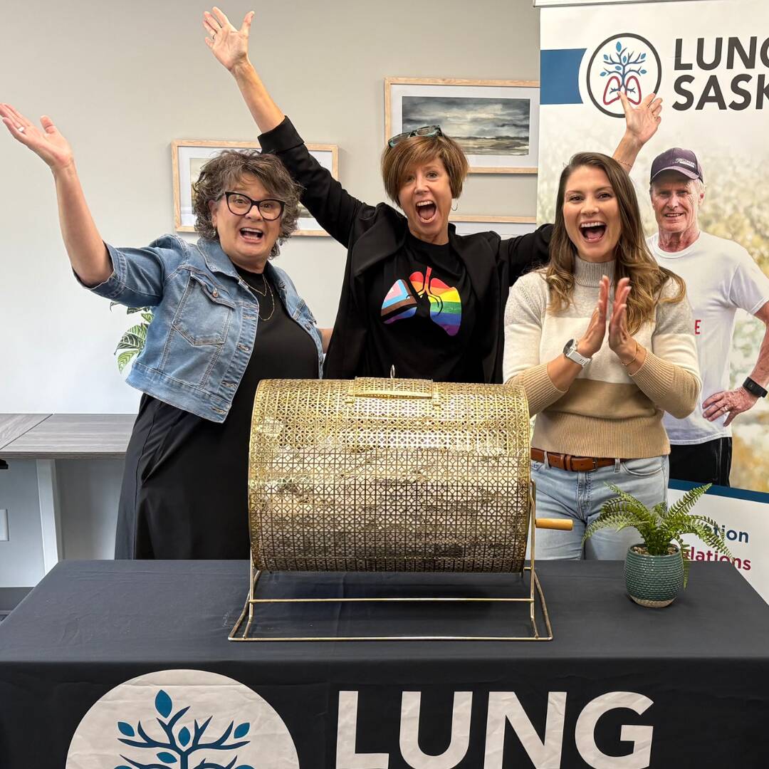 Celebrating raffle draw